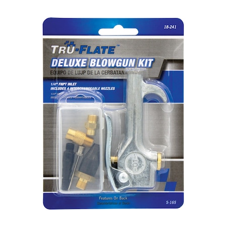 Tru-Flate Deluxe Air Blowgun Kit 18241